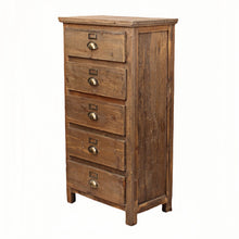 Heritage Natural 5 Drawer Tall Chest