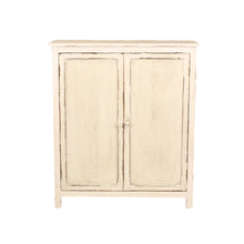 Heritage Distressed White Two Door Cabinet