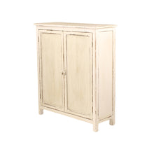 Heritage Distressed White Two Door Cabinet