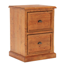 Oxford Light Pine 2 Drawer Filing Cabinet