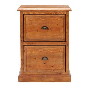 Oxford Light Pine 2 Drawer Filing Cabinet