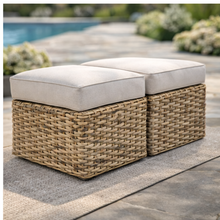 Miami Garden 3 Seater Sofa Dining Set with Rising Table, Armchairs and Stools