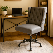 Amelia Swivel Office Chair | Brown