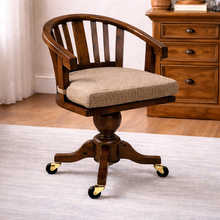 Oxford Antique Pine Captain Swivel Office Chair