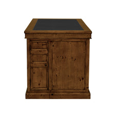 Oxford Antique Pine Small Single Pedestal Desk