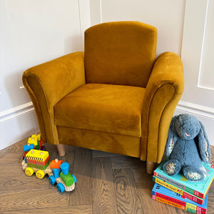 Augustus Mustard Kids Accent Chair