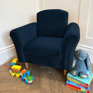 Augustus Navy Kids Accent Chair