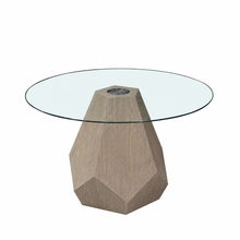 Aura Noir Hex Dining Table | Smoked Grey