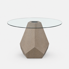 Aura Noir Hex Dining Table | Smoked Grey