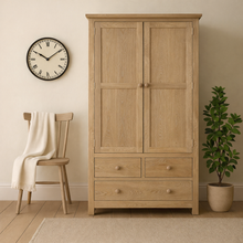 Bath Whitewash Oak Double Larder