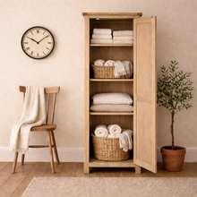 Bath Whitewash Oak Shaker Cupboard