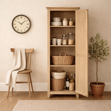 Bath Whitewash Oak Shaker Cupboard