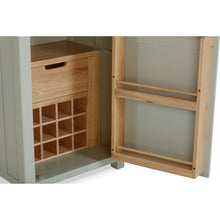 Burford Sage Green Painted Oak Pantry Unit