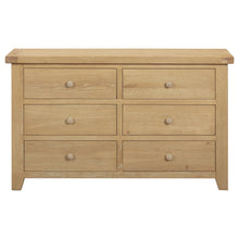 Bath Whitewash Oak 6 Drawer Chest