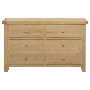 Bath Whitewash Oak 6 Drawer Chest