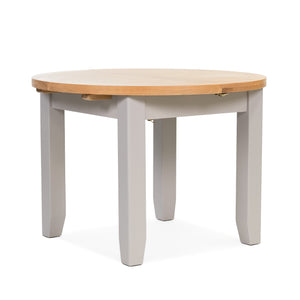 Gloucester Grey Round Extending Dining Table (1.1 m-1.5 m)