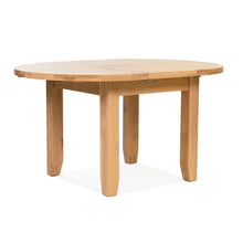 Gloucester Oak Round Extending Dining Table (1.1 m-1.5 m)