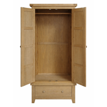 Bath Whitewash Oak Double Wardrobe
