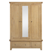 Bath Whitewash Oak Triple Wardrobe