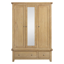 Bath Whitewash Oak Triple Wardrobe