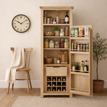 Bath Whitewash Oak Pantry Unit
