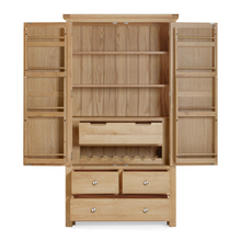 Bath Whitewash Oak Double Larder