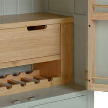 Burford Sage Green Painted Oak Double Larder Unit