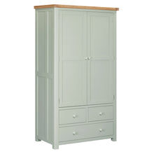 Burford Sage Green Painted Oak Double Larder Unit