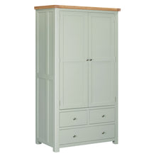 Burford Sage Green Painted Oak Double Larder Unit