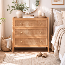 Bali Rattan 3 Drawer Chest