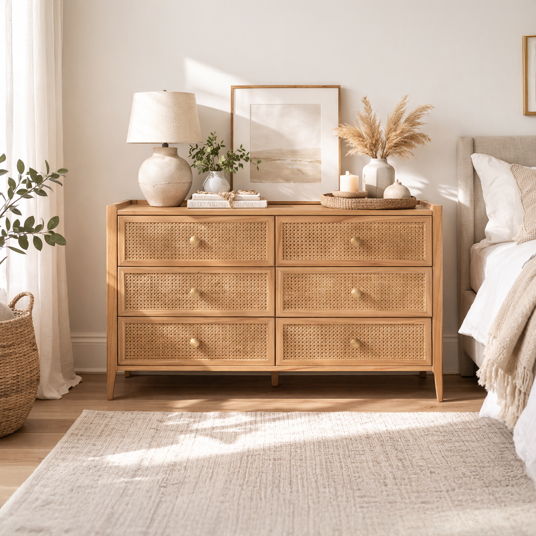 brown wicker dresser Bali Rattan 6 Drawer Chest – HomePlus Furniture _tab1_about-ted-baker Rattan drawers Mes Demoiselles | Cascais US Size:US 6
