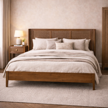 Lombok Walnut Rattan 5ft Kingsize Bed