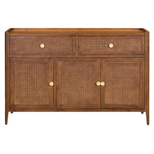 Lombok Walnut Rattan Large Sideboard