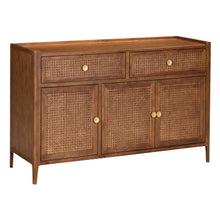 Lombok Walnut Rattan Large Sideboard