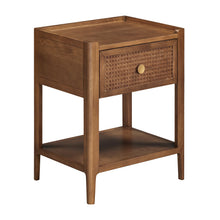 Lombok Walnut Rattan Side Table