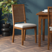 Lombok Walnut Rattan Dining Chair