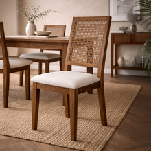 Lombok Walnut Rattan Dining Chair