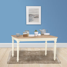 Brighton Warm White Painted Extending Dining Table (1.8 m-2.3 m)
