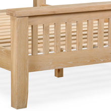 Bath Whitewash Oak Kingsize Bed