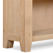 Bath Whitewash Oak Large Bookcase