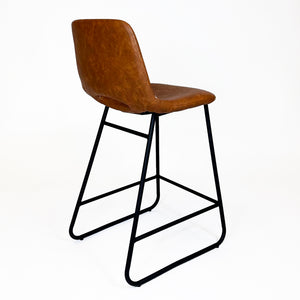 Bromley Industrial Bar Stool | Tan