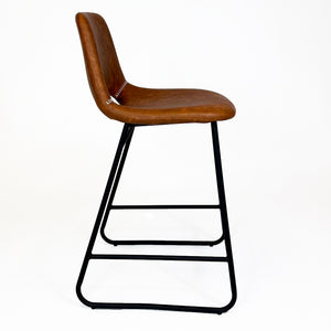 Bromley Industrial Bar Stool | Tan