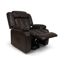 Harper Dual Motor Heated Vibrating Massage Rise & Recliner | Brown