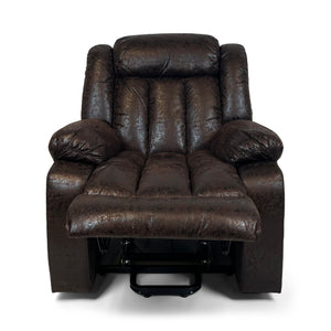 Harper Dual Motor Heated Vibrating Massage Rise & Recliner | Brown