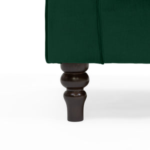 Buxton Velvet Emerald Wingback Armchair