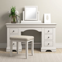 Chantilly Warm White Double Pedestal Dressing Table