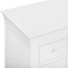 Chantilly Warm White Double Pedestal Dressing Table