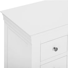 Chantilly Warm White Double Pedestal Dressing Table