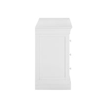 Chantilly Warm White Double Pedestal Dressing Table