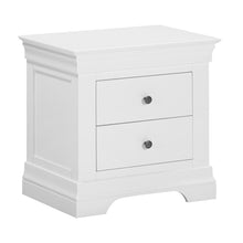 Chantilly Warm White Jumbo Bedside Table